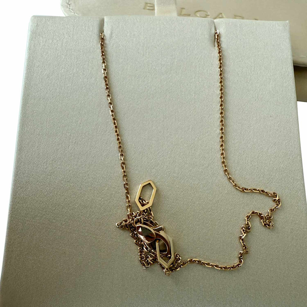 Bvlgari Serpenti Malachite & Pavé Diamond Necklace