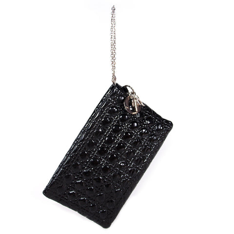 Stella McCartney Specked Metallic Fold Over Shoulder Bag