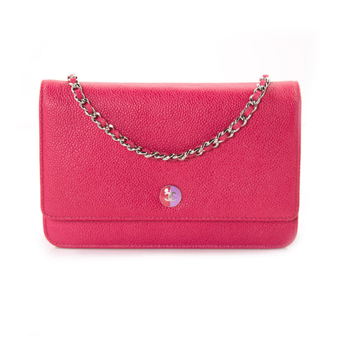Stella McCartney Specked Metallic Fold Over Shoulder Bag