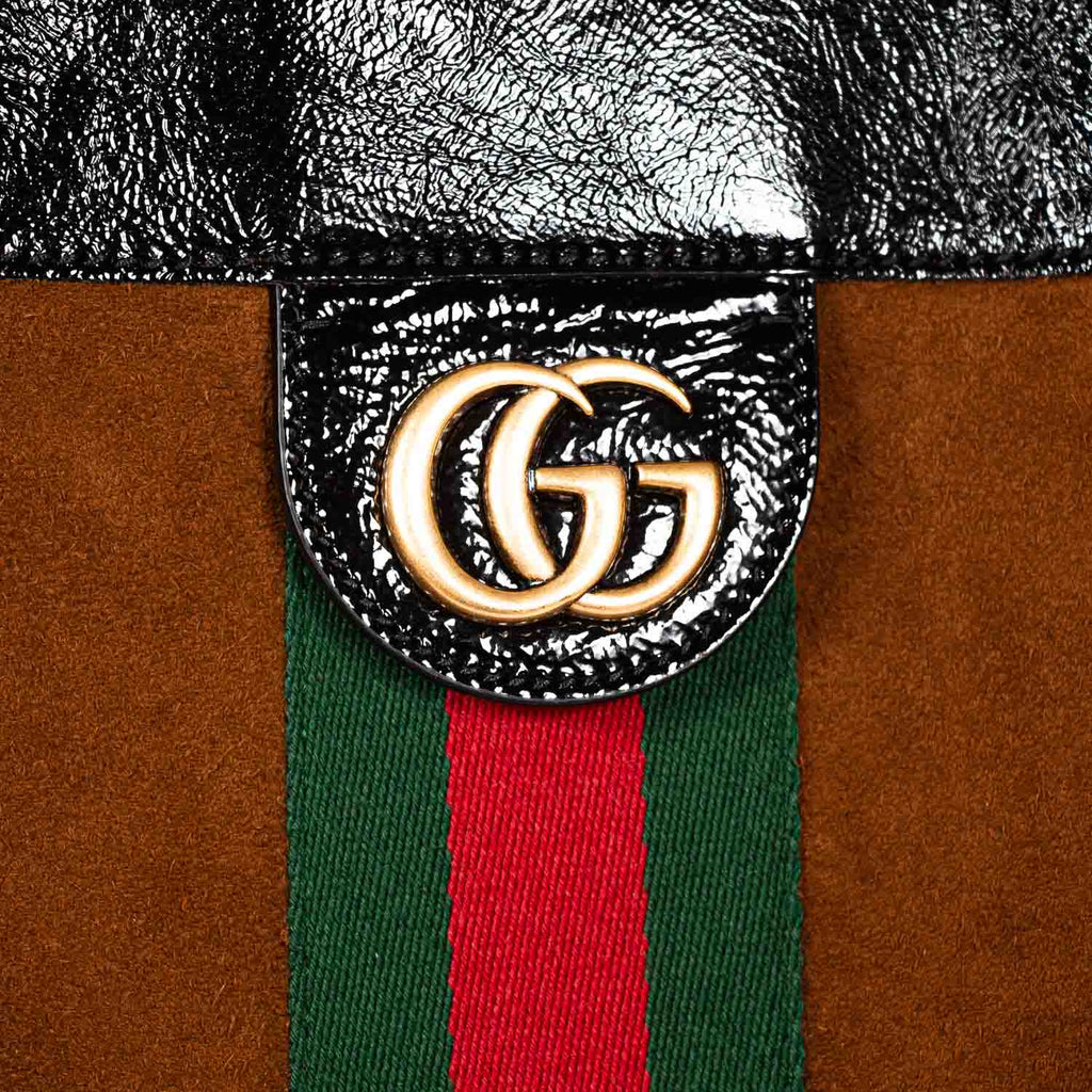 Gucci Large Ophidia Suede Tote