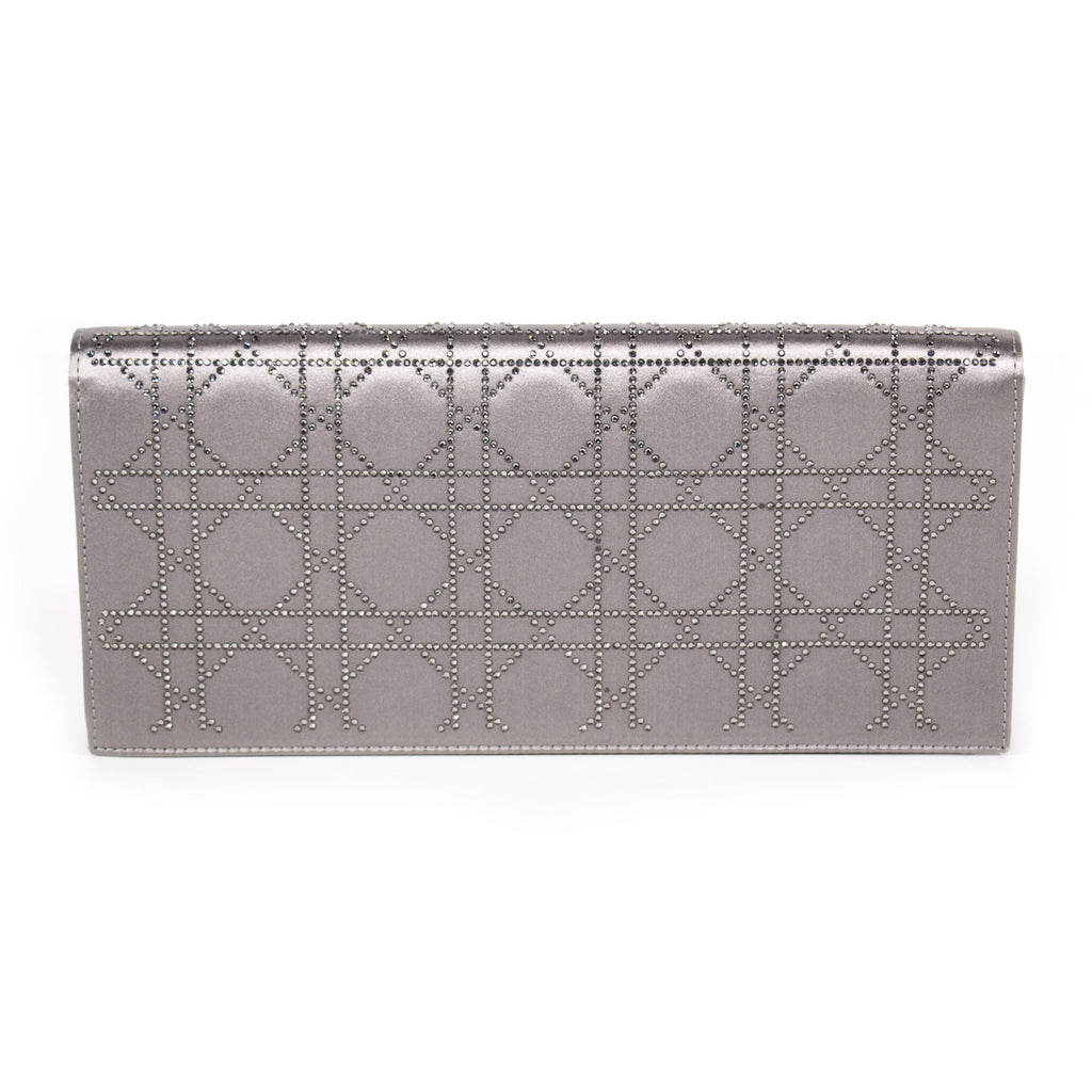 Christian Dior Cannage Satin Clutch Bags Dior - Shop authentic new pre-owned designer brands online at Re-Vogue