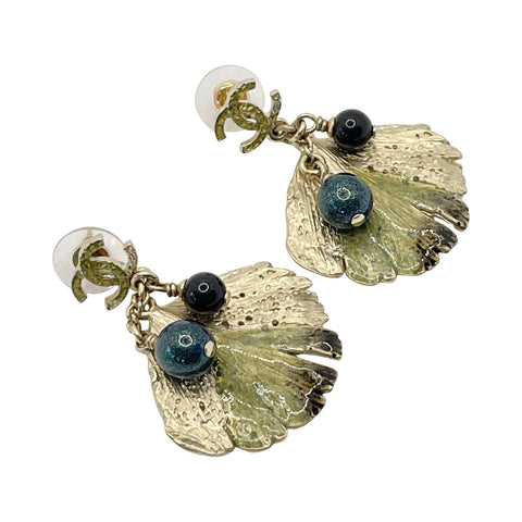 Chanel CC Logo Stud Earrings
