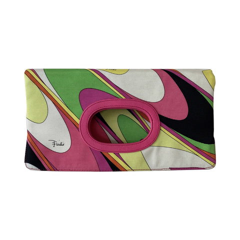 Stella McCartney Specked Metallic Fold Over Shoulder Bag