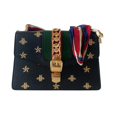 Gucci GG Printed Silk Floral Scarf