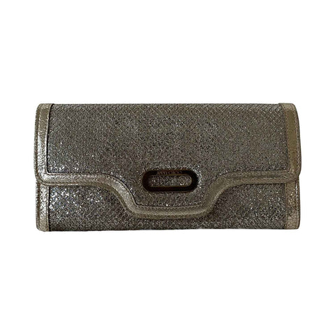 Stella McCartney Specked Metallic Fold Over Shoulder Bag