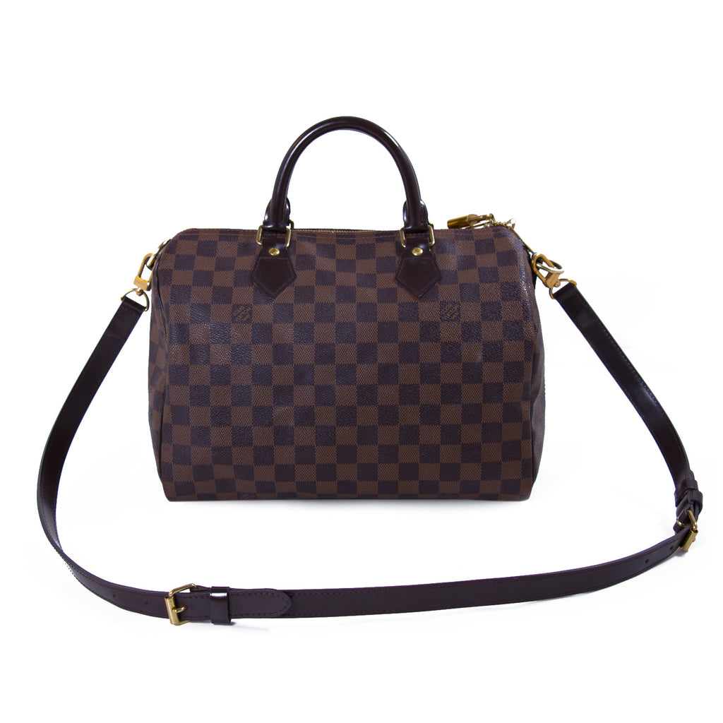 Louis Vuitton Damier Ebene Speedy 30 Bandouliere