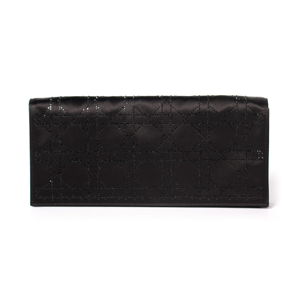 Christian Dior Lady Dior Satin Clutch