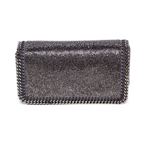 Stella McCartney Specked Metallic Fold Over Shoulder Bag