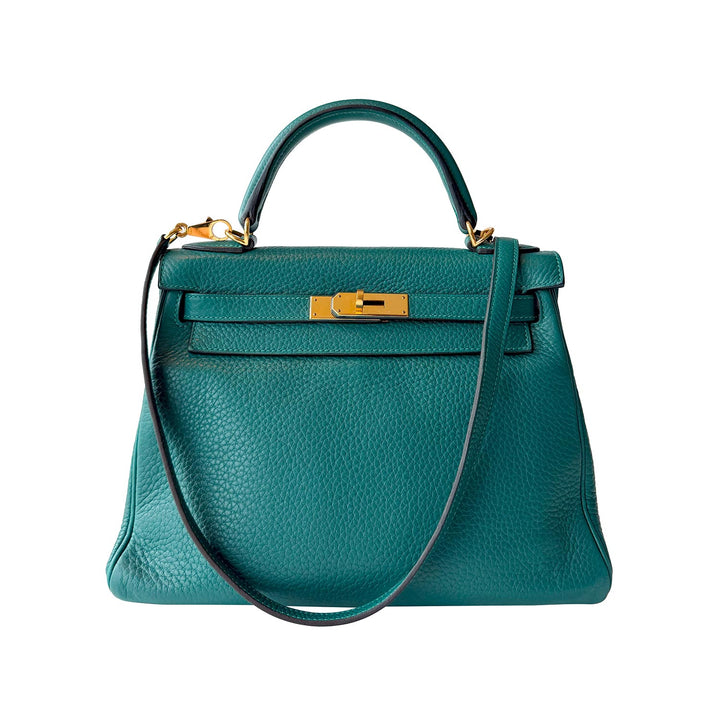 Hermès Kelly 28 Retourne Clemence Leather 2015 - revogue
