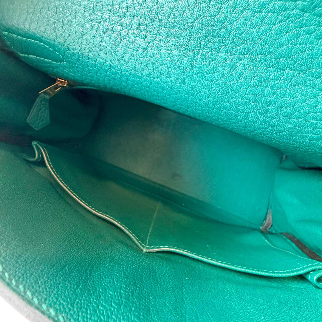 Hermès Kelly 28 Retourne Clemence Leather 2015 - revogue