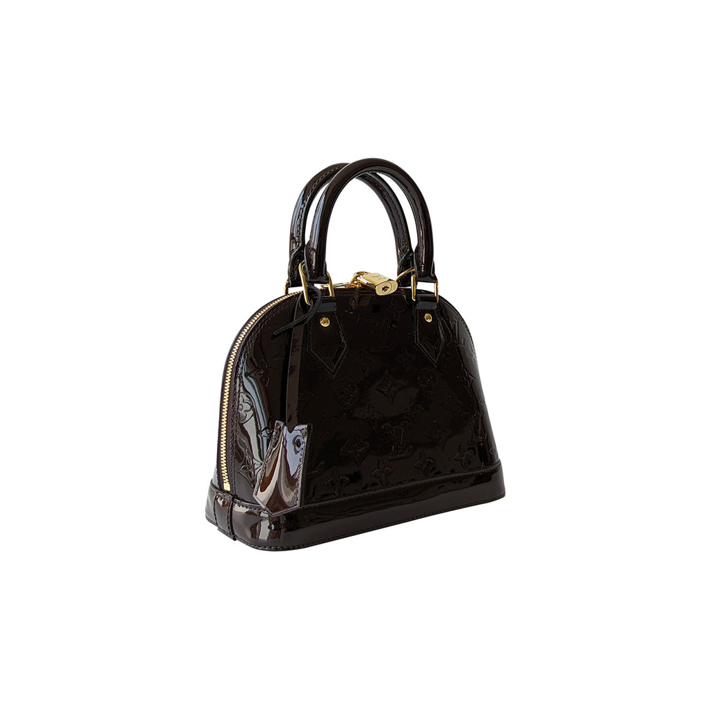 LOUIS VUITTON Vernis Alma BB Noir Magnetique 202285