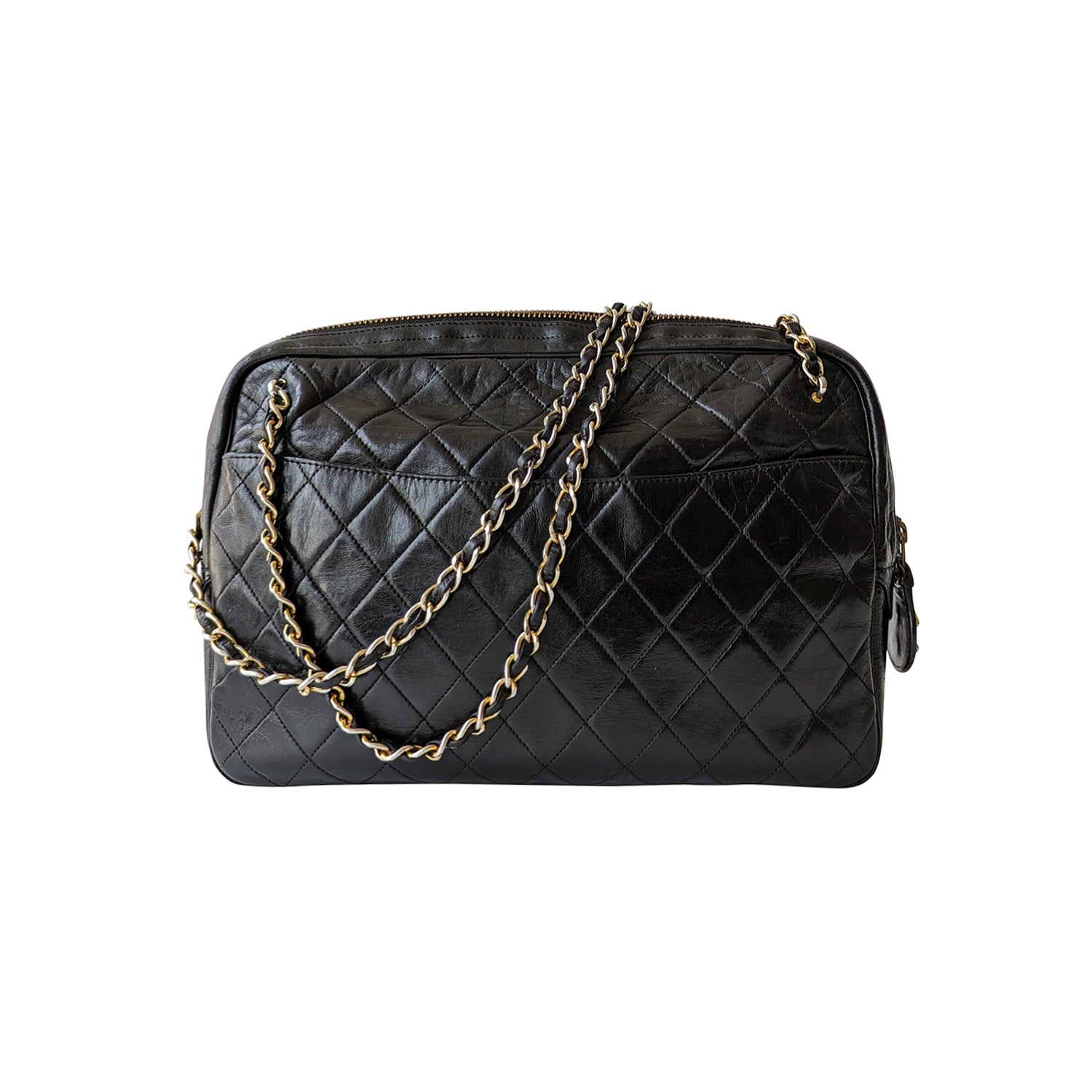 Chanel Vintage Quilted Lambskin Shoulder Bag - FINAL SALE (SHF-23722) –  LuxeDH