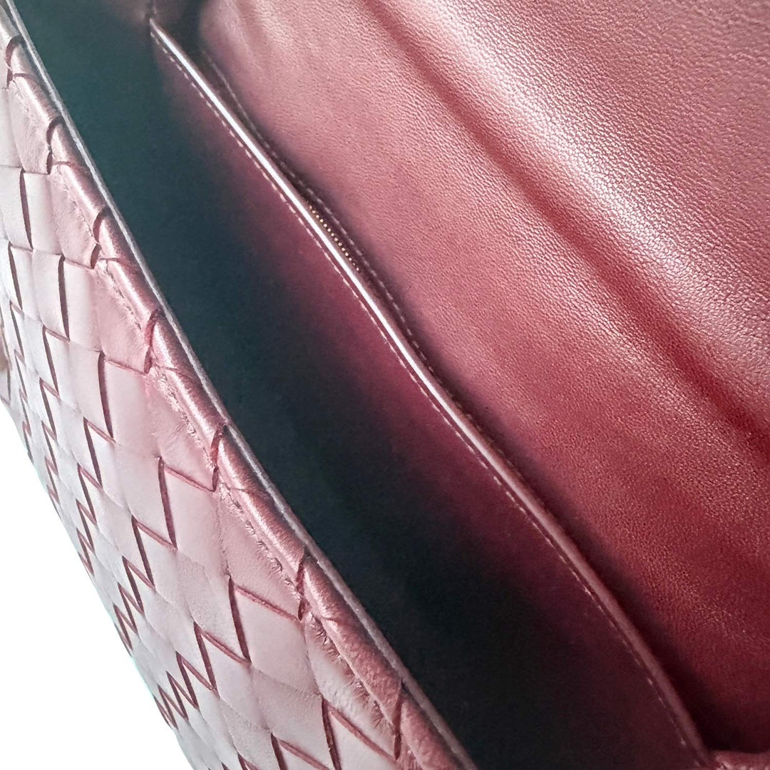 Bottega Veneta Intrecciato Flap Crossbody Bag
