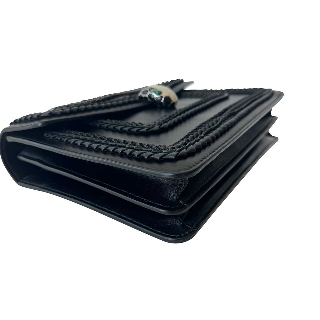 Bvlgari Embroidered Leather Serpenti Forever Bag