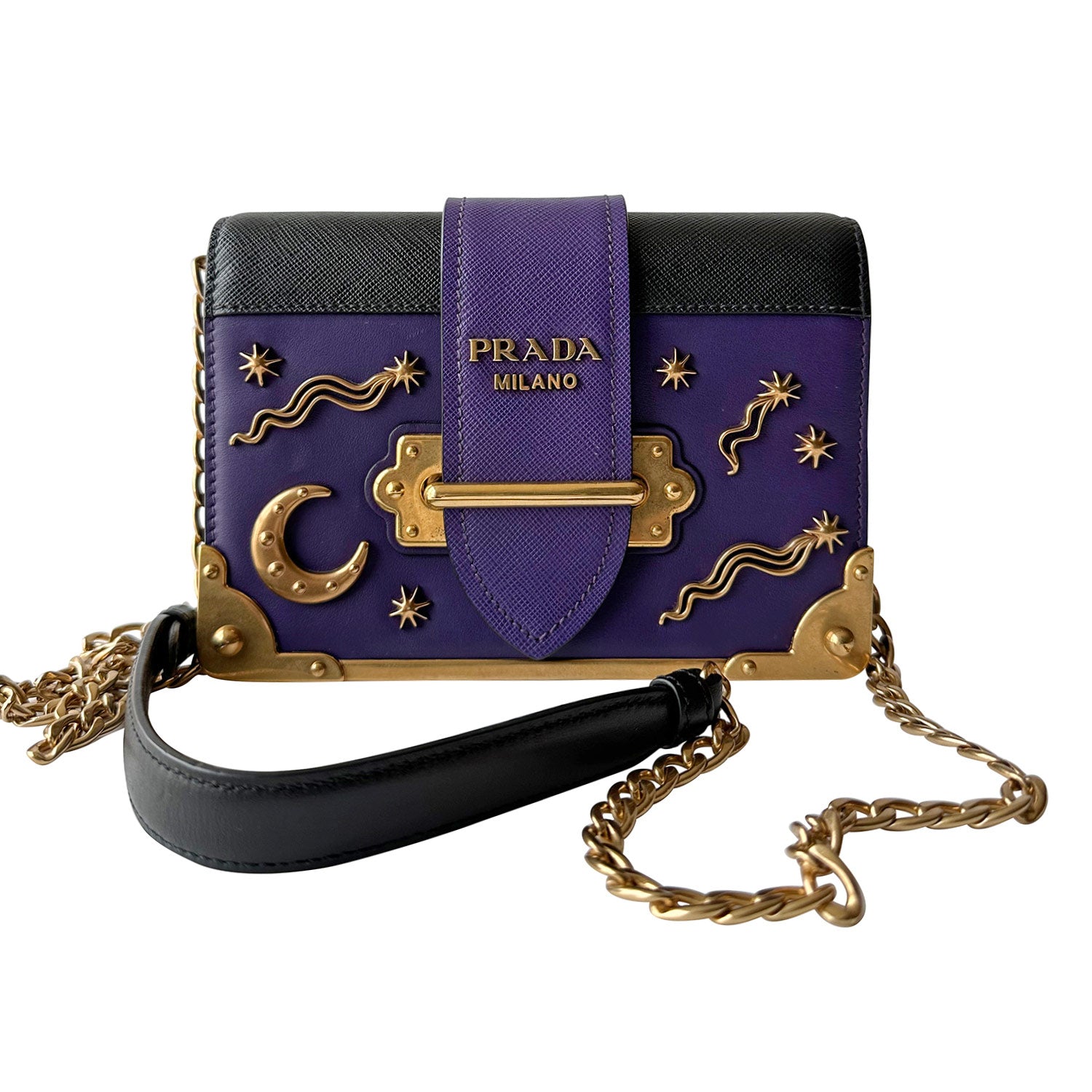 Prada Saffiano City Calf Cahier Astrology Bag