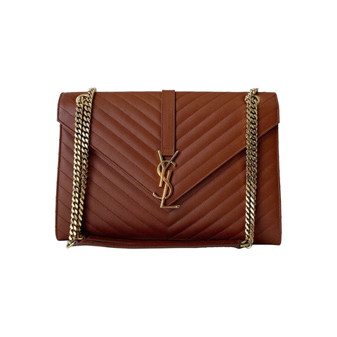 Saint Laurent Monogram Metallic Clutch