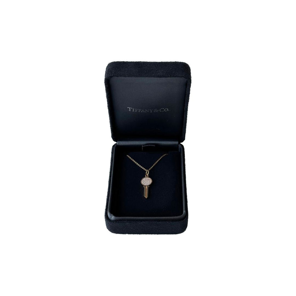 Tiffany Co. Modern Keys Round Key Pendant Necklace