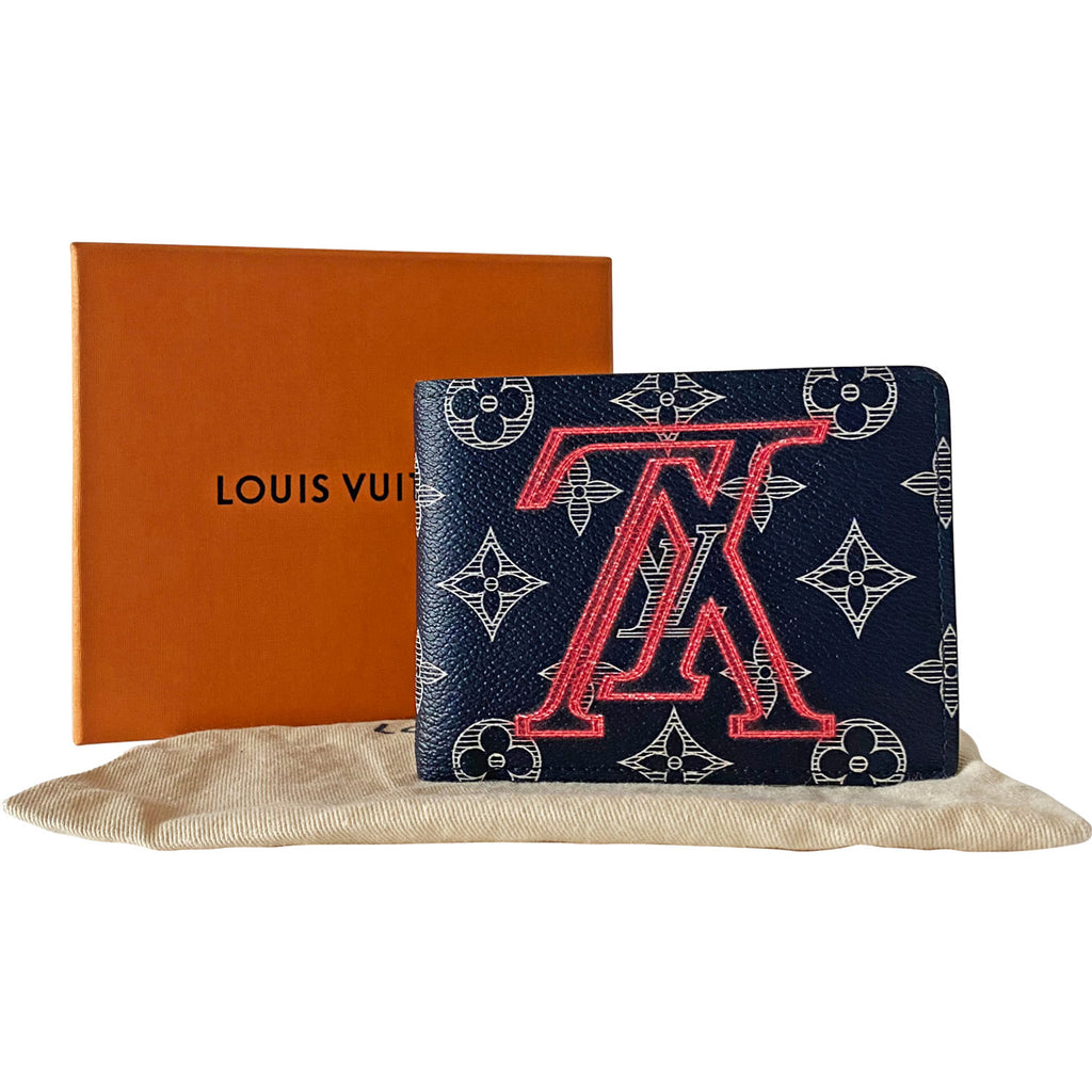 Louis Vuitton Multiple Wallet Monogram Upside Down Ink Navy