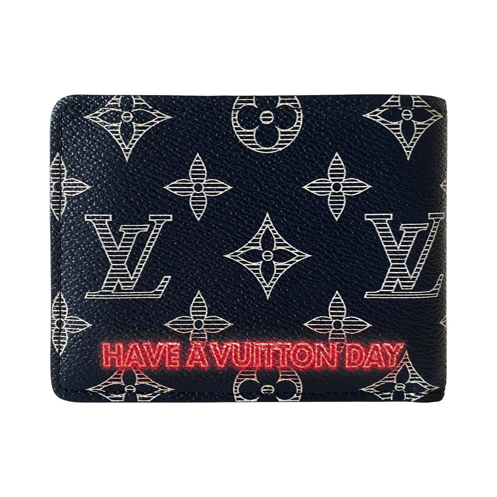 Louis Vuitton Navy Monogram Upside Down Pocket Organizer Wallet