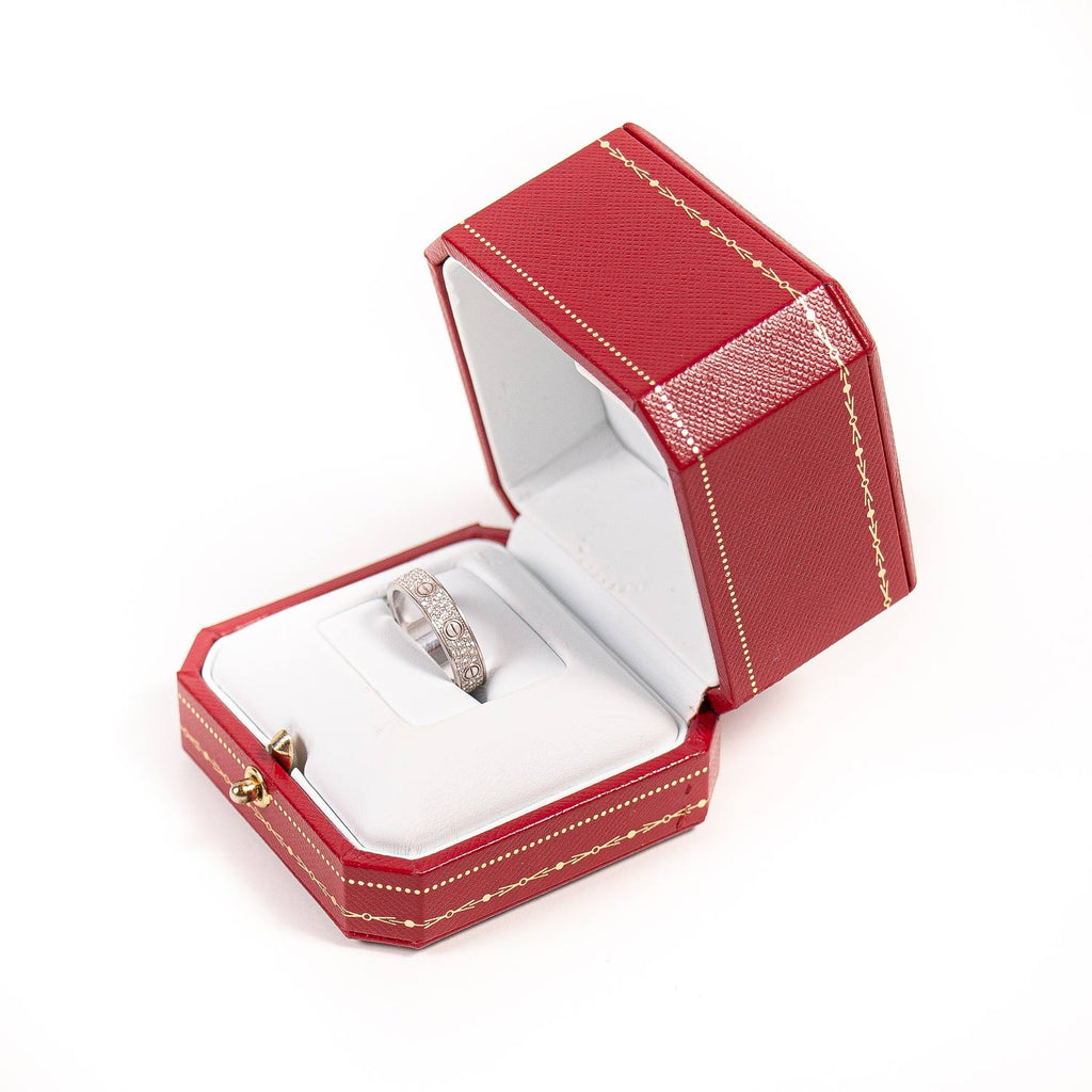 Cartier Love Ring Diamond Paved Accessories Cartier - Shop authentic new pre-owned designer brands online at Re-Vogue