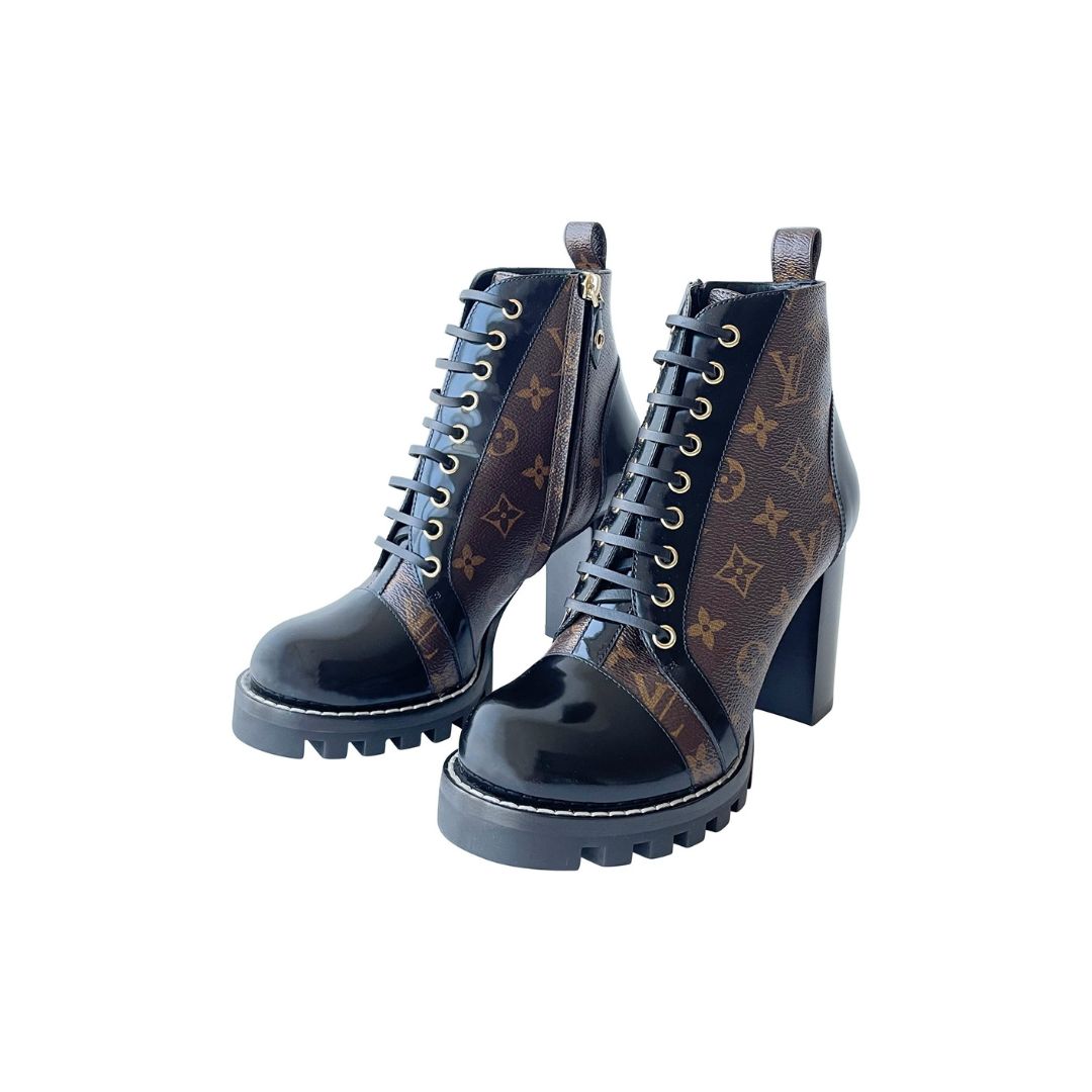 Shop authentic Louis Vuitton Star Trail Monogram Ankle Boots at revogue for  just USD 1,200.00