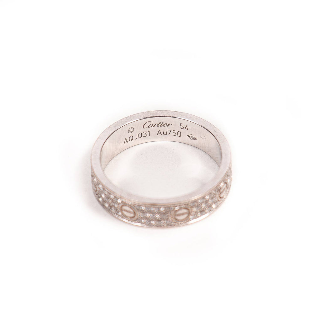 Cartier Love Ring Diamond Paved Accessories Cartier - Shop authentic new pre-owned designer brands online at Re-Vogue