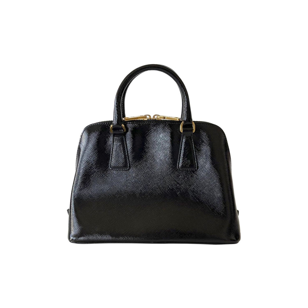 Prada Promenade Bag Saffiano Leather with Crocodile Mini at