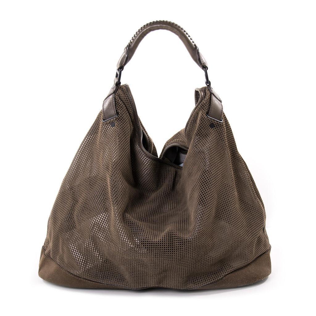 Burberry Perforated Oversized Hobo Bags Burberry - Shop authentic new pre-owned designer brands online at Re-Vogue