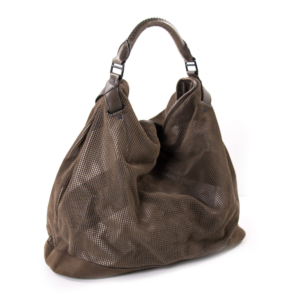 Burberry Perforated Oversized Hobo Bags Burberry - Shop authentic new pre-owned designer brands online at Re-Vogue