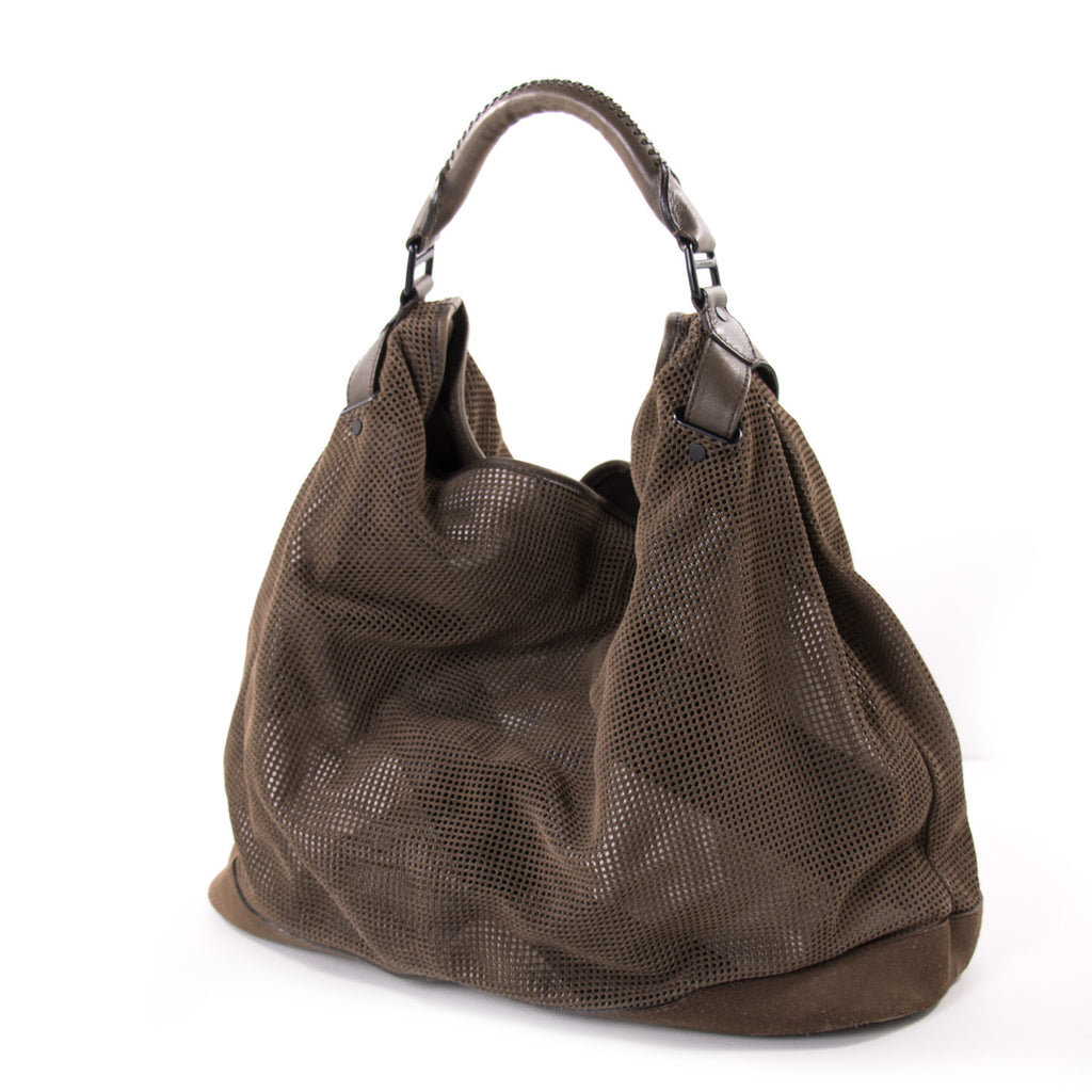 Burberry Perforated Oversized Hobo Bags Burberry - Shop authentic new pre-owned designer brands online at Re-Vogue