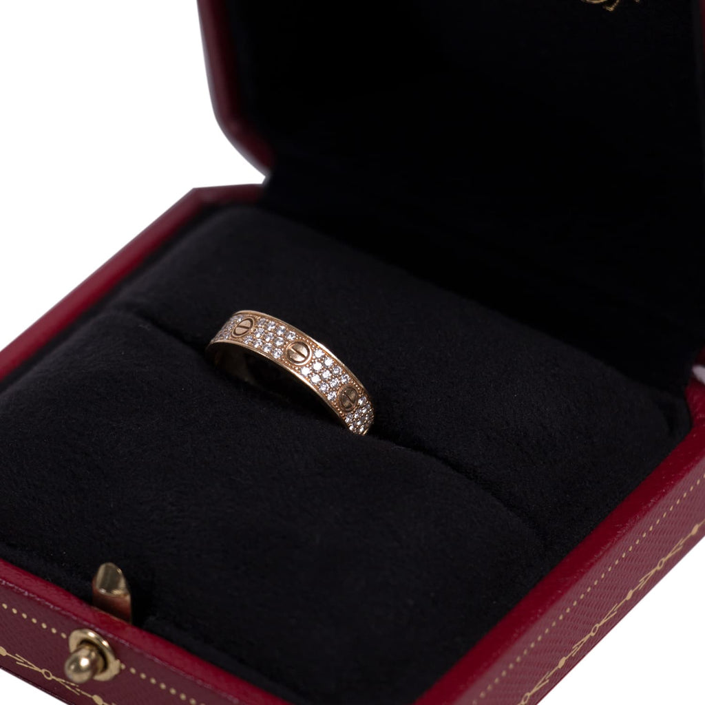 Cartier Love Ring Diamond Paved Accessories Cartier - Shop authentic new pre-owned designer brands online at Re-Vogue