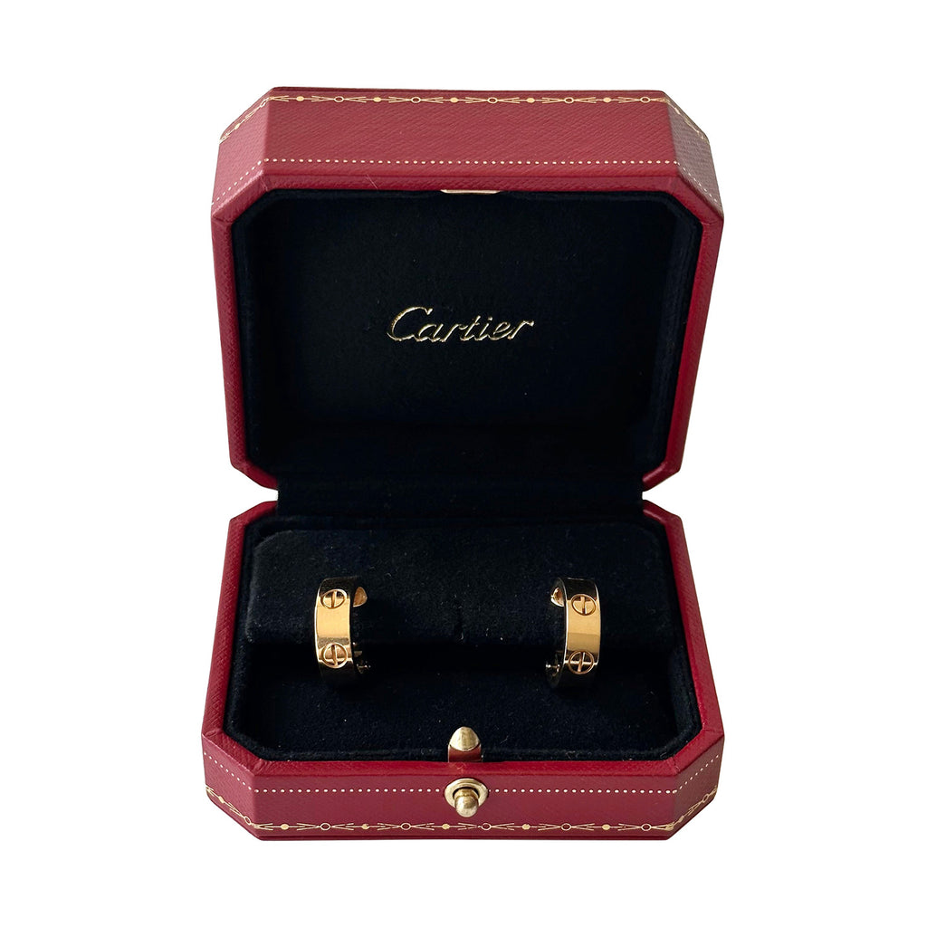 Cartier Yellow Gold Love Earrings