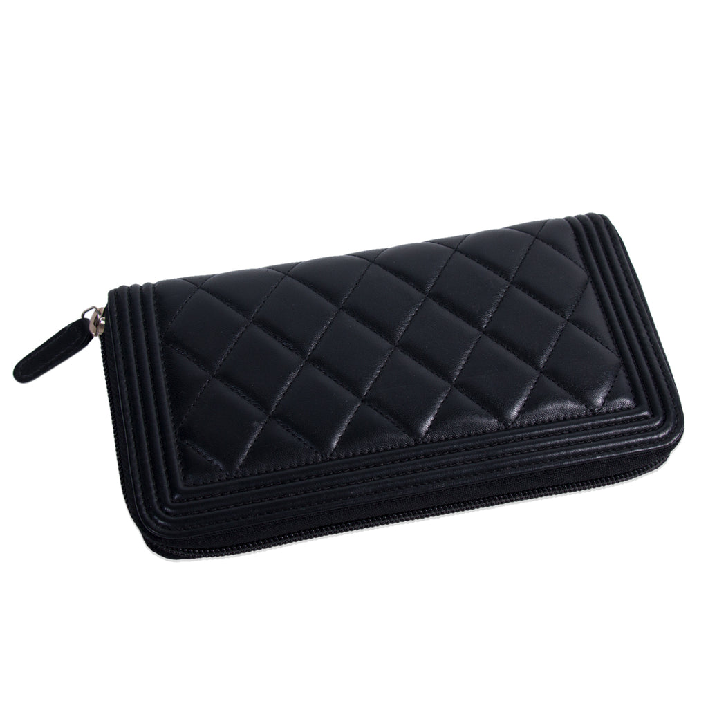 Chanel Boy L-Gusset Zip Wallet