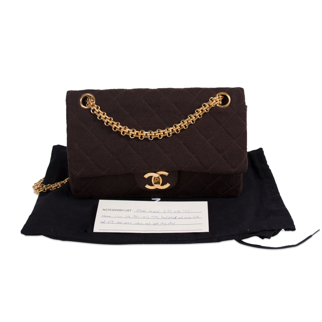 Chanel Vintage Classic Jersey Small Flap Bag Bags Chanel - Shop authentic new pre-owned designer brands online at Re-Vogue