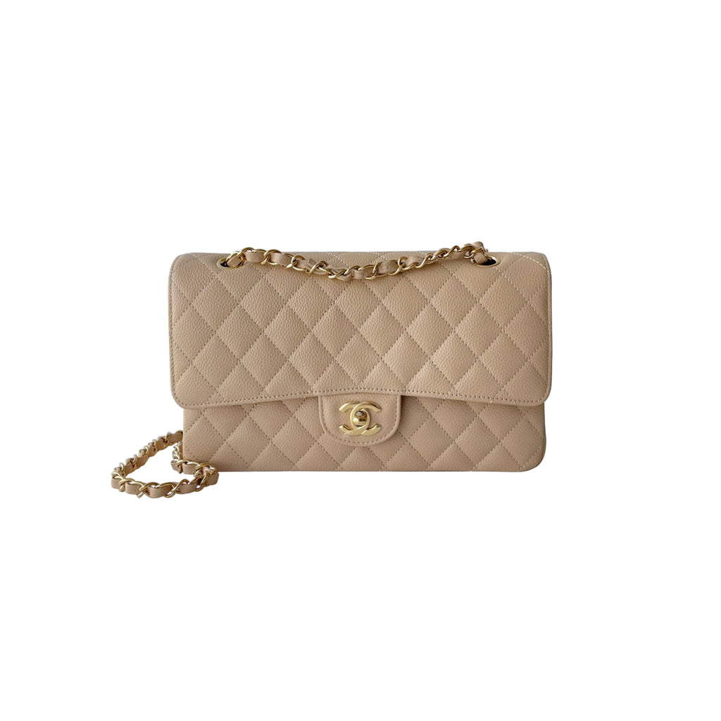 Chanel Beige Quilted Glazed Suede Reissue 2.55 Classic 226 Flap Bag Chanel