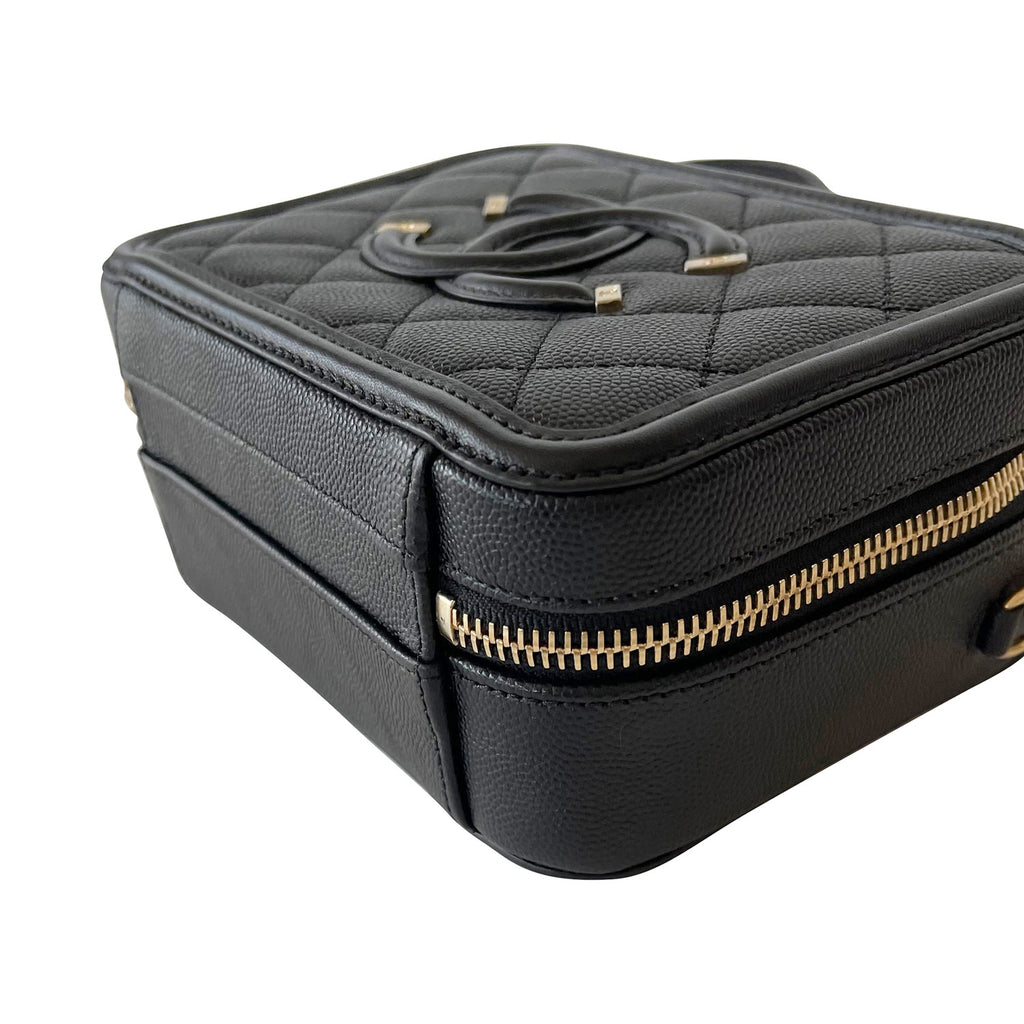 Shop authentic Chanel Small Filigree Vanity Case at revogue for just USD  4,150.00