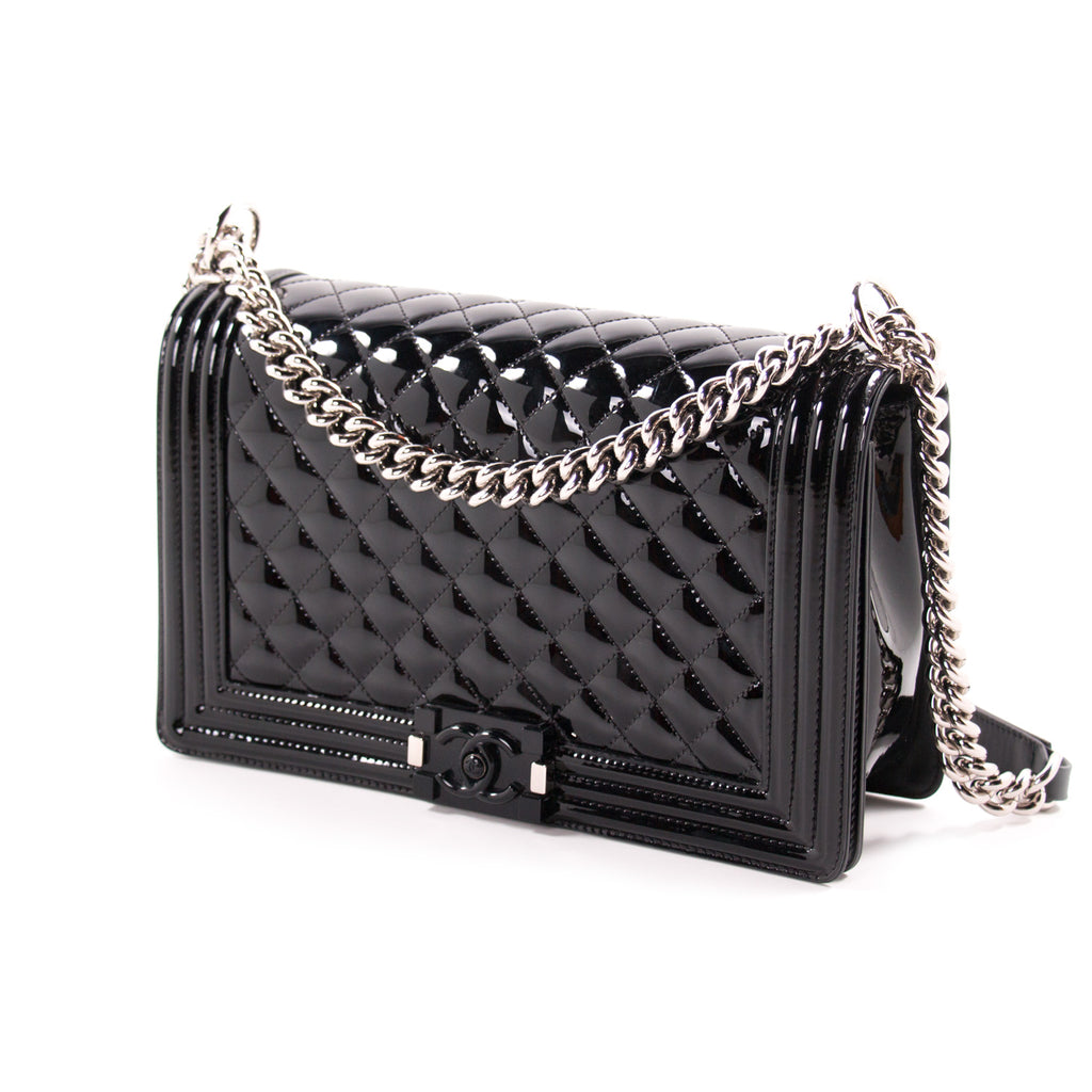 chanel black leather crossbody bag