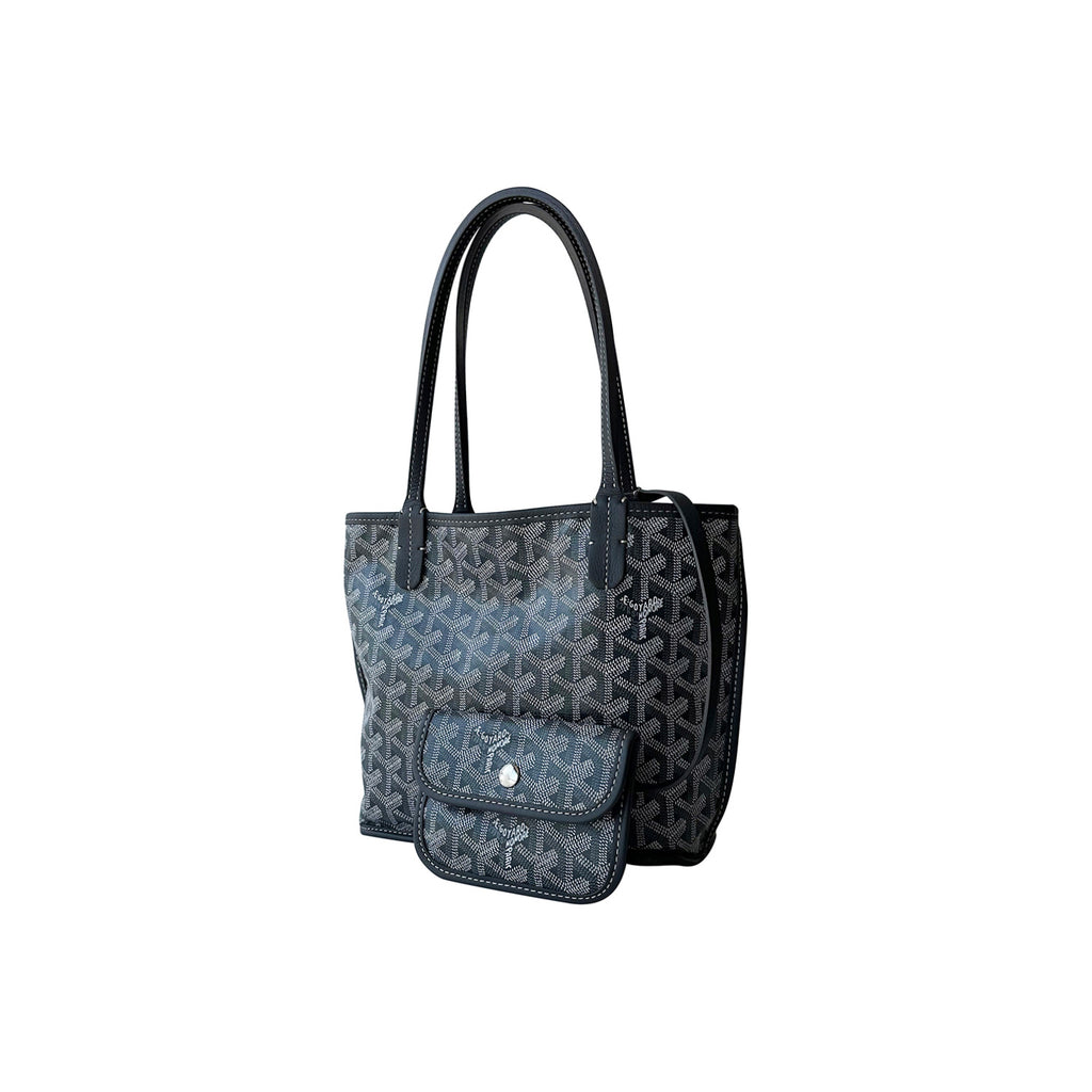 Goyard Goyardine White Anjou GM Reversible Tote Bag Silver Hardware –  Madison Avenue Couture