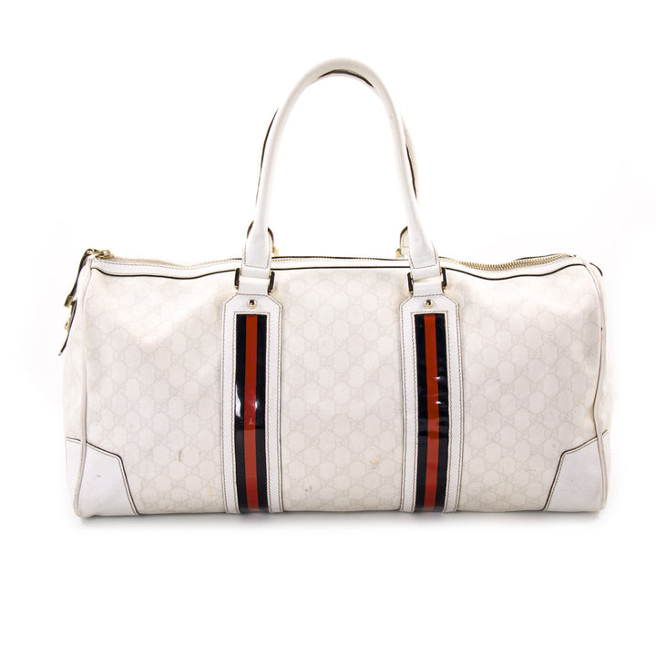 Gucci GG Large Web Duffle Bag Bags Gucci - Shop authentic new pre-owned designer brands online at Re-Vogue