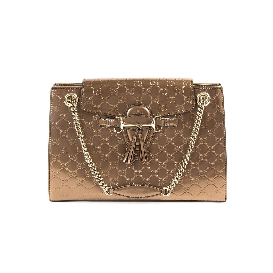 Gucci Emily Large Chain Shoulder Bag Bags Gucci - Shop authentic new pre-owned designer brands online at Re-Vogue