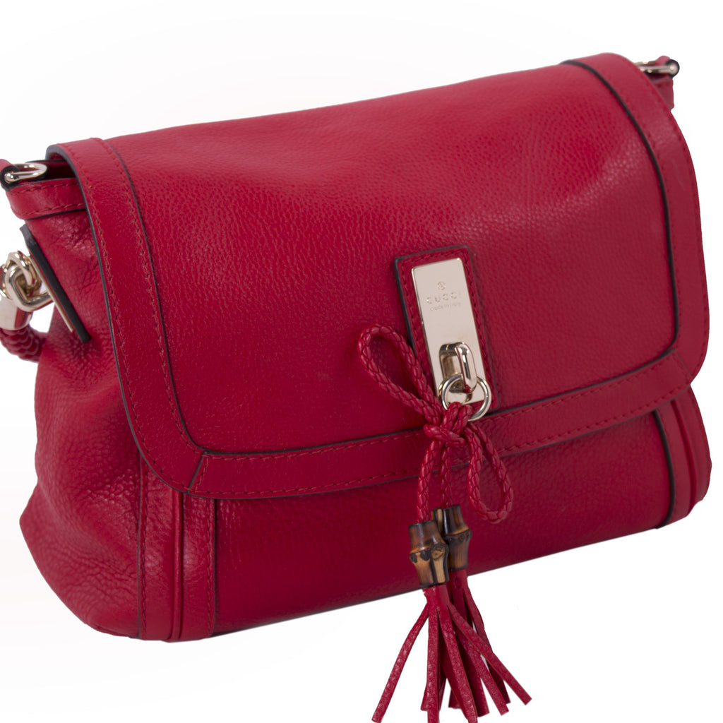 Gucci Bella Red Leather Shoulder Bag Bags Gucci - Shop authentic new pre-owned designer brands online at Re-Vogue