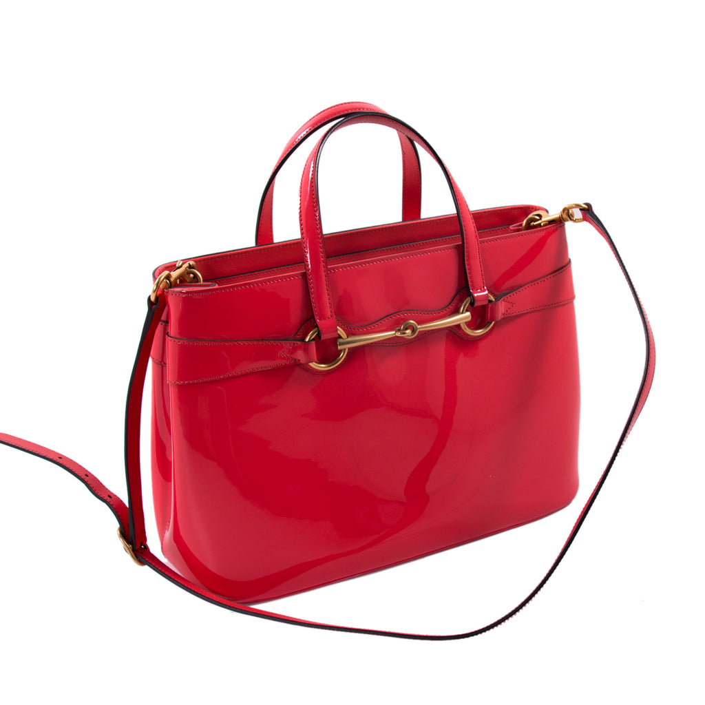 Gucci Patent Bright Bit Shoulder Bag Bags Gucci - Shop authentic new pre-owned designer brands online at Re-Vogue