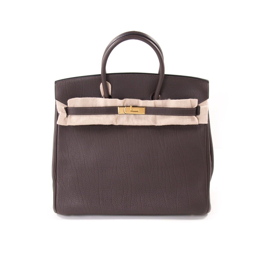 Shop authentic Hermès Birkin 36 HAC Cafe Fjord Leather at revogue for just  USD 7,680.00