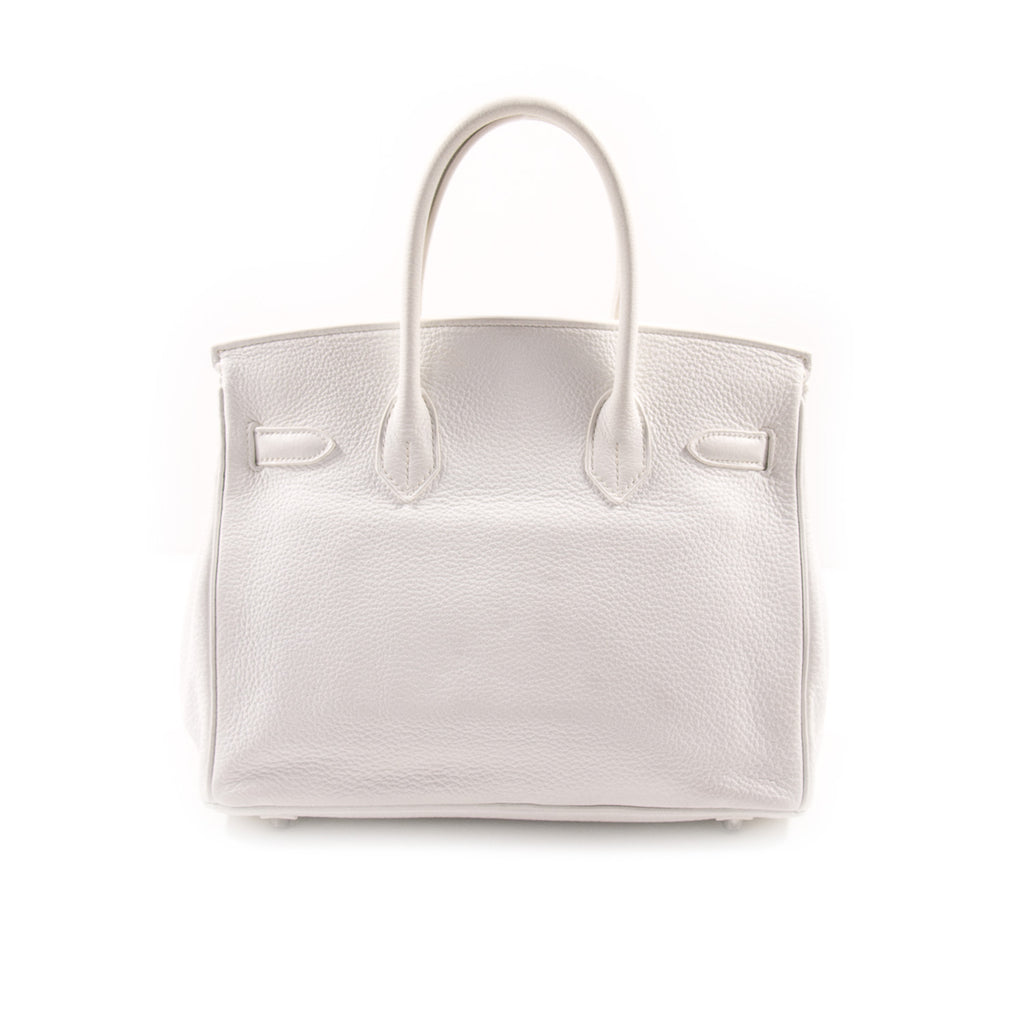 Hermès Birkin 30 White Clemence Leather Bags Hermès - Shop authentic new pre-owned designer brands online at Re-Vogue