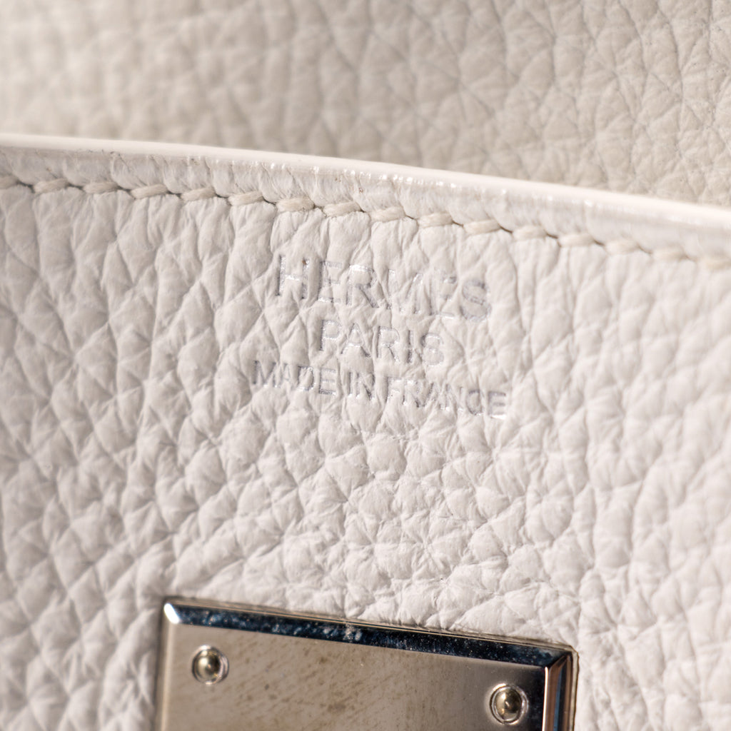 Hermès Birkin 30 White - Clemence Leather GHW