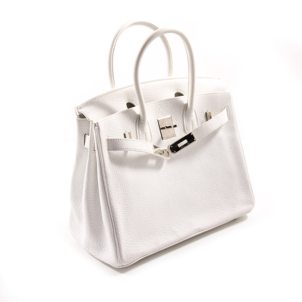 Hermes Birkin 30 White Clemence GHW #X SKL1408 – LuxuryPromise