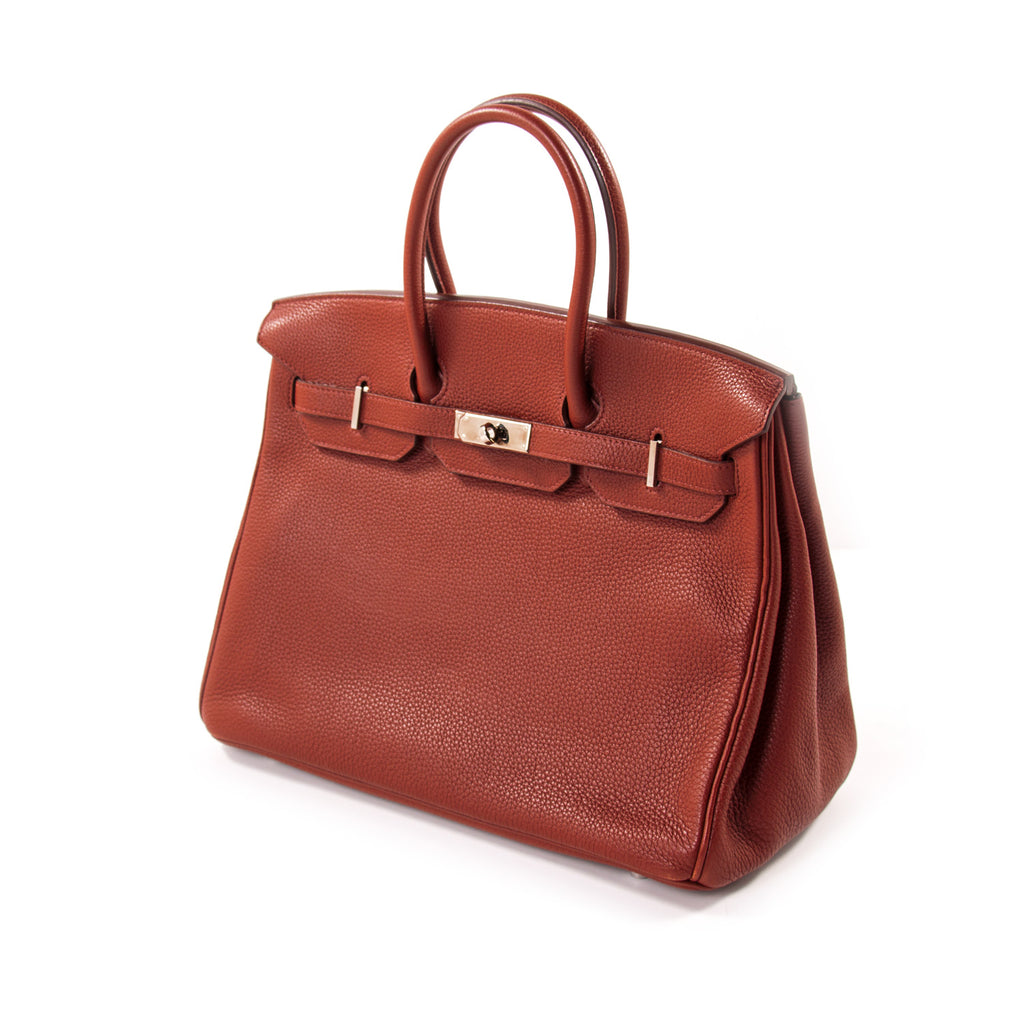 Hermès Birkin 35 Ruby Red Togo Leather Bags Hermès - Shop authentic new pre-owned designer brands online at Re-Vogue