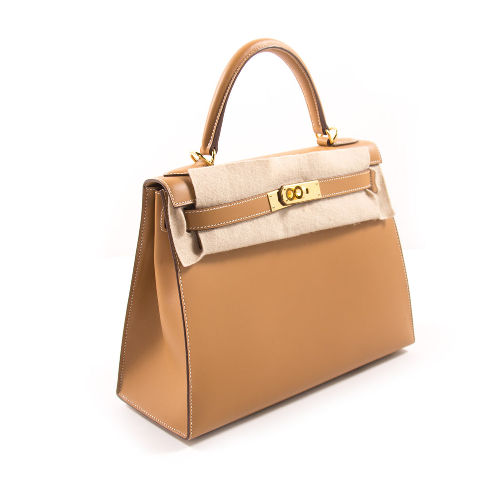 Hermès Kelly 28 Sellier Gold Chamonix Calf Bags Hermès - Shop authentic new pre-owned designer brands online at Re-Vogue