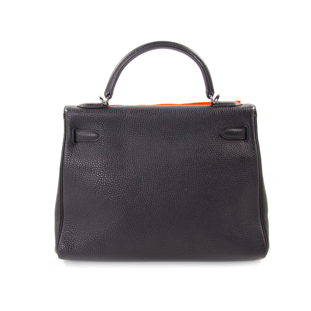 Hermès Kelly 32 Retourne Noir Togo Bags Hermès - Shop authentic new pre-owned designer brands online at Re-Vogue