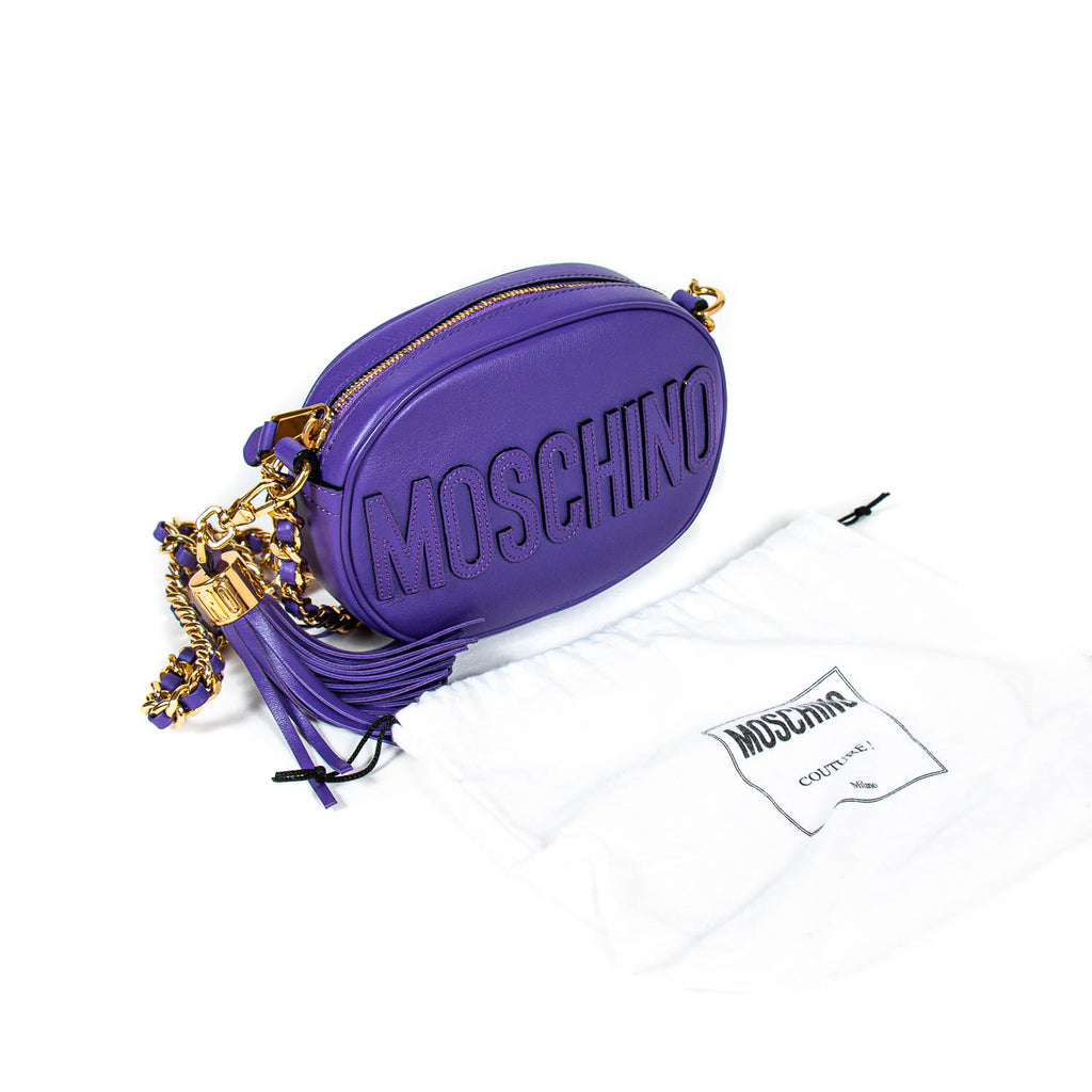 Moschino Tassel Logo Camera Bag